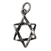 Silver 925 Jewish Magen David pendant necklace Star of David HandMade 0.4 x 0.7" - Holy Land Store